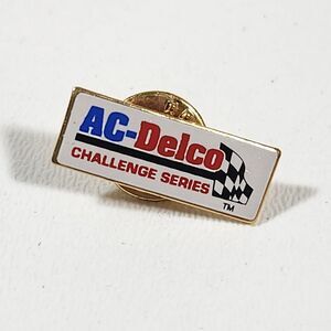 AC Delco Challenge Series Lapel Pin Vintage 1980s 80s Enamel Hat Pin Tie Tack